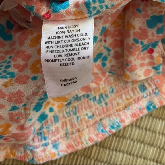 BP. Floral Print Tie Strap Mini Dress Sundress Cottagecore‎ Sleeveless - Picture 5 of 8